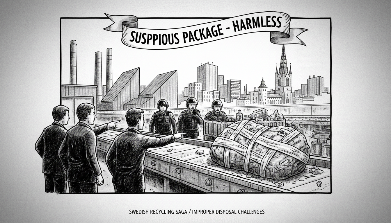 Suspicious Package at Swedish Recycling Center Proves Harmless