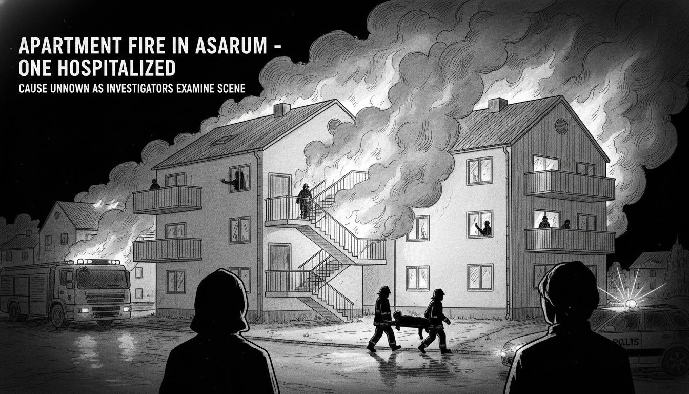 Apartment Fire in Asarum Sends One Person to Hospital