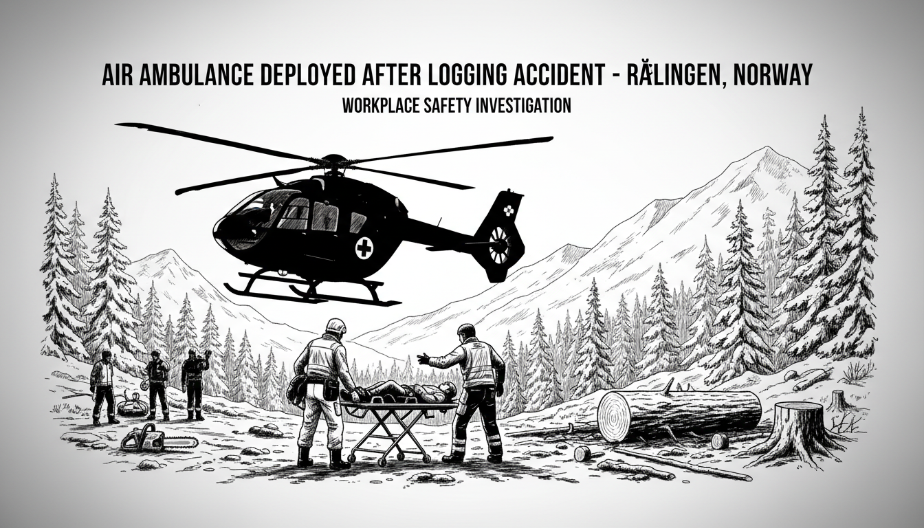 Air Ambulance Deployed After Logging Accident in Rælingen