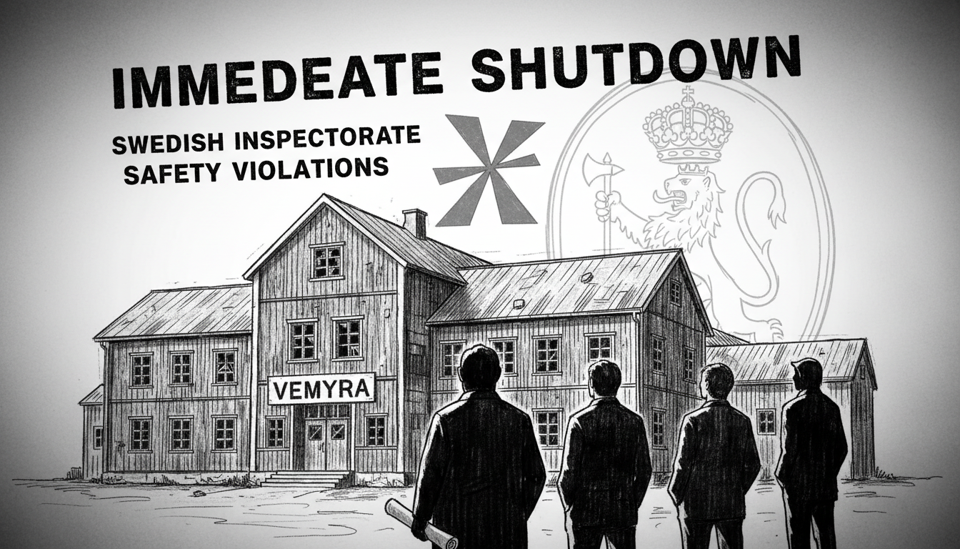 Swedish Inspectorate Orders Immediate Shutdown of Vemyra Facility