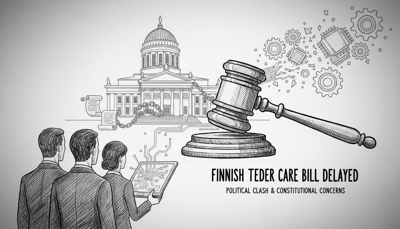 Finnish Tech Elder Care Bill Delayed in Parliament Amid Political Clash