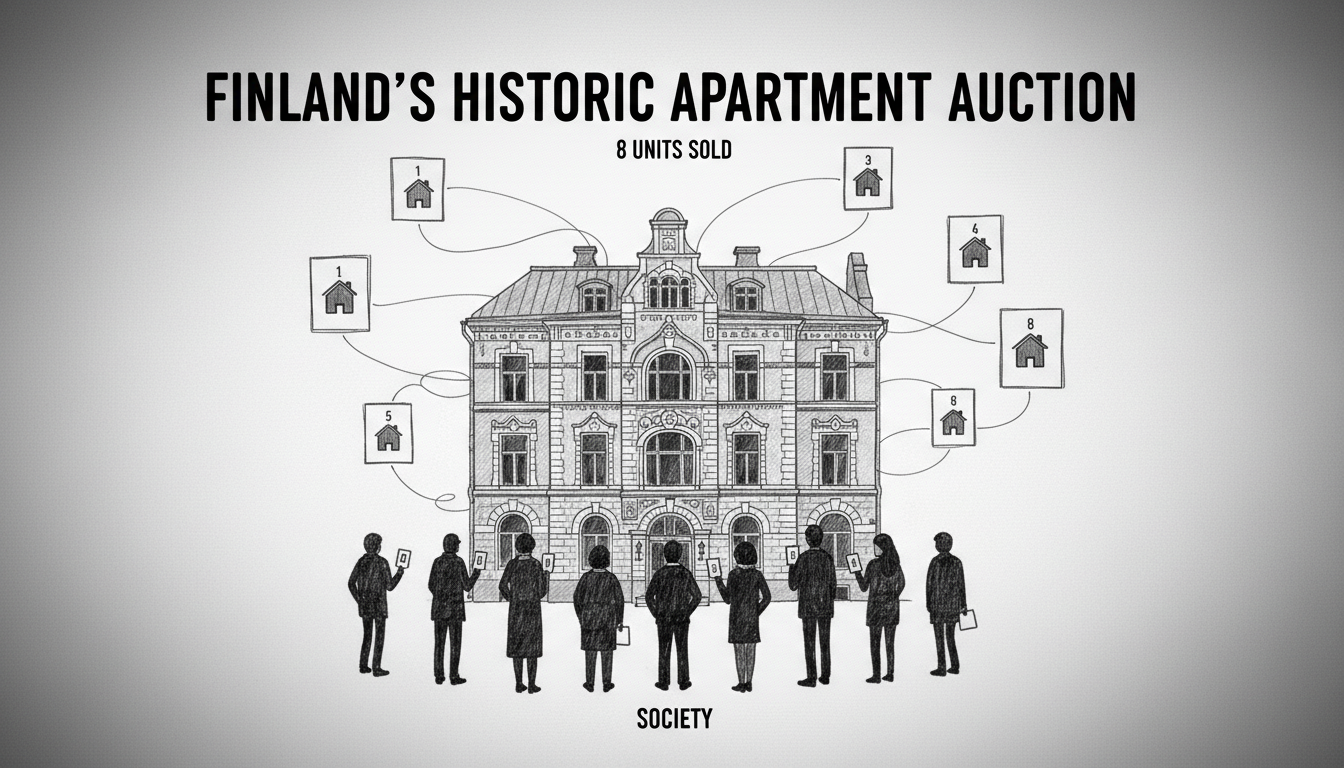 Finland's Historic Apartment Auction: 8 Units Sold