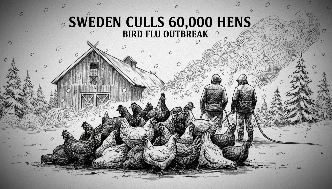 Sweden Culls 60,000 Hens in Bird Flu Outbreak