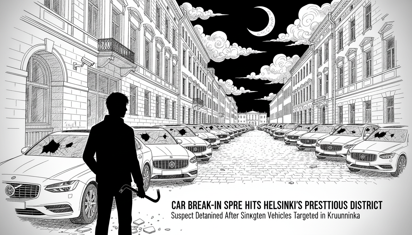 Car Break-In Spree Hits Helsinki's Prestigious District