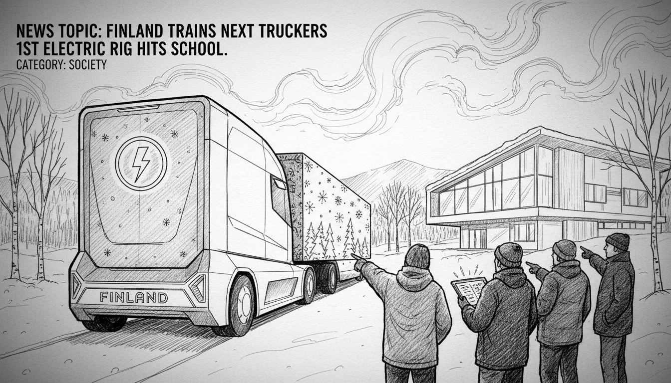 Finland Trains Next Truckers: 1st Electric Rig Hits School