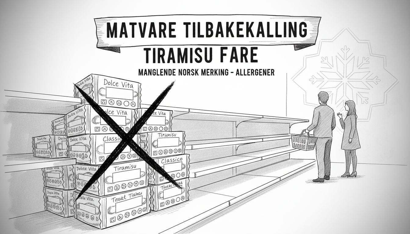 Norwegian Food Recall: Tiramisu Products Pulled Over Labeling Violations