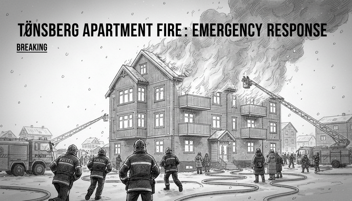 Emergency Response to Tønsberg Apartment Building Fire