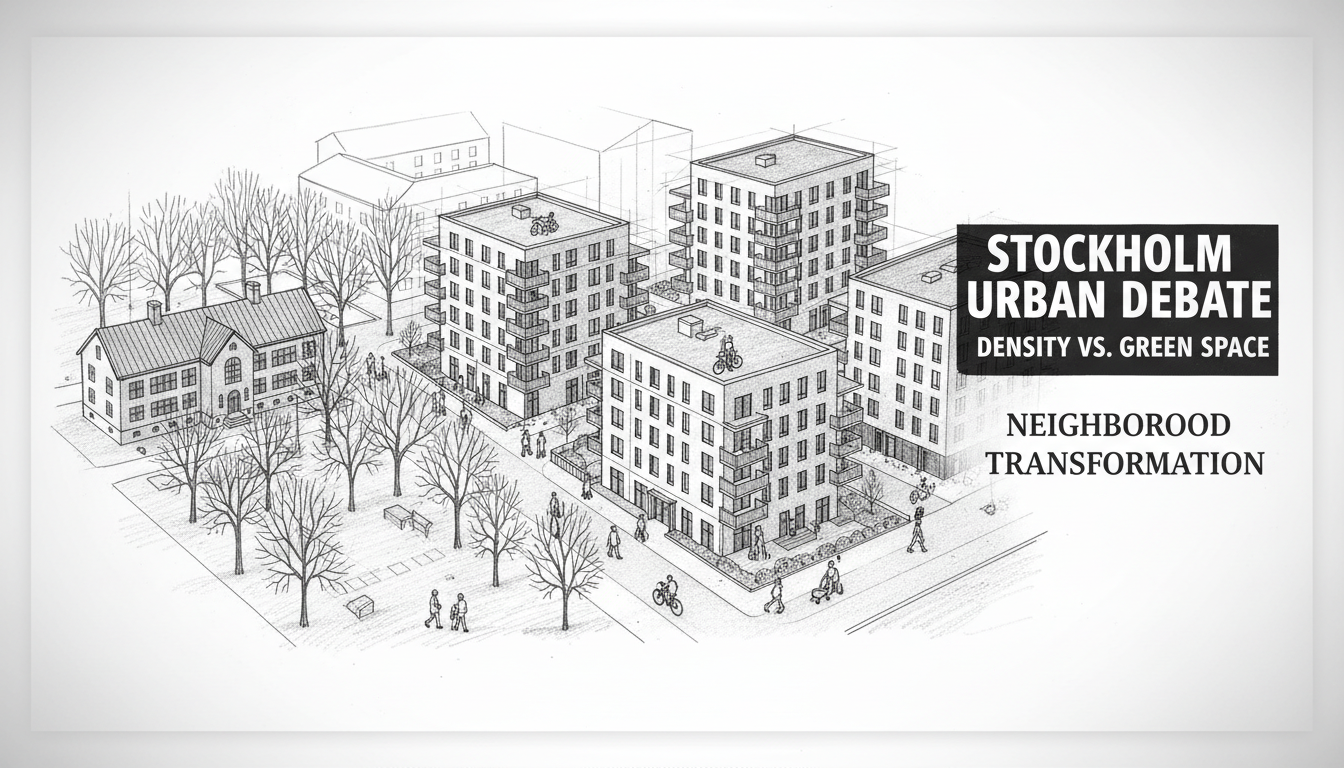 Stockholm Neighborhood Transformation Sparks Urban Development Debate