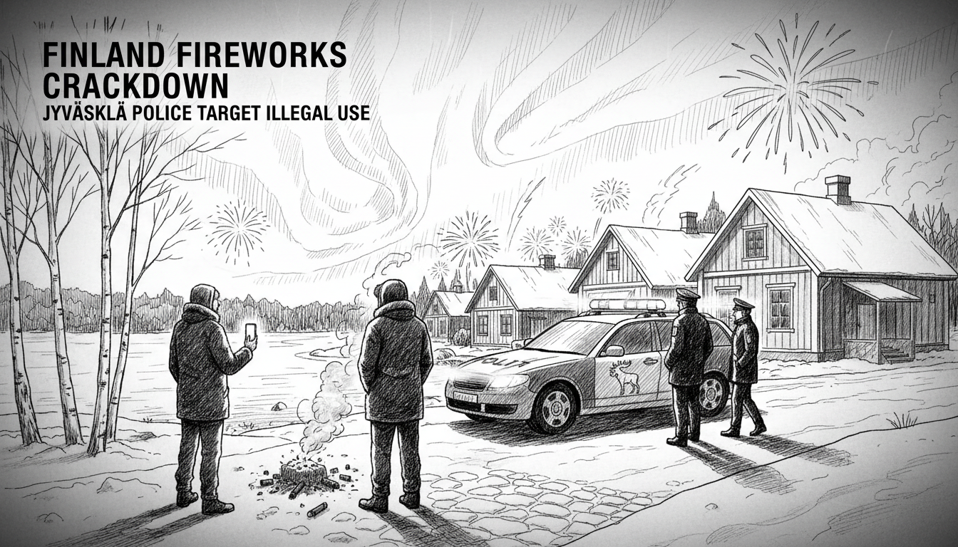 Finland Fireworks Crackdown: Jyväskylä Police Target Illegal Use