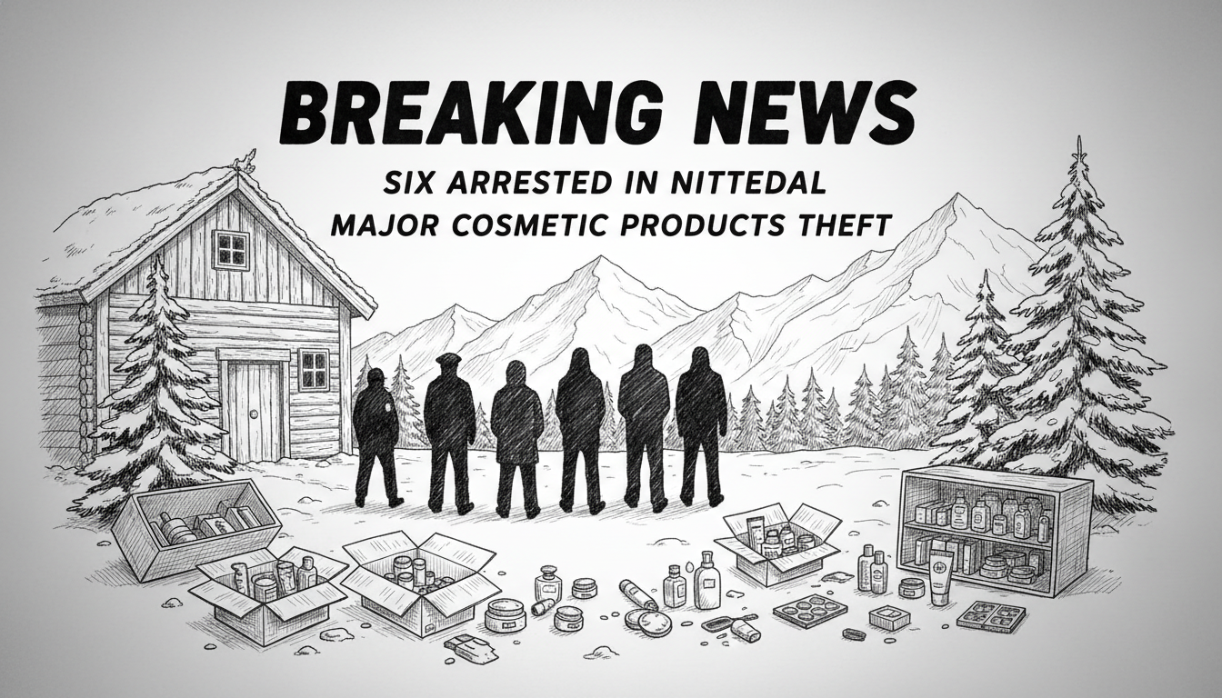 Six Arrested in Nittedal for Major Cosmetic Products Theft