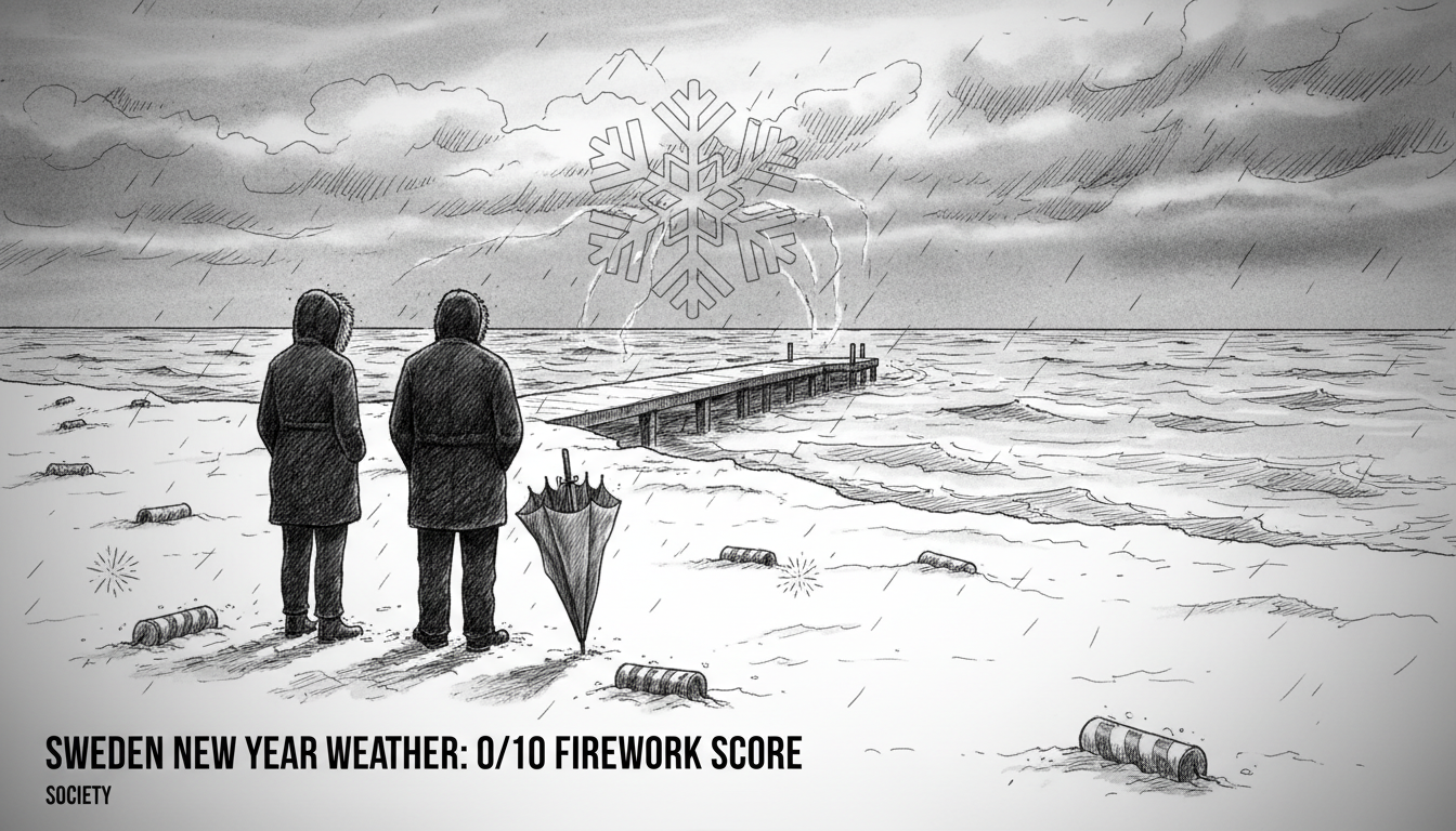 Sweden New Year Weather: 0/10 Firework Score