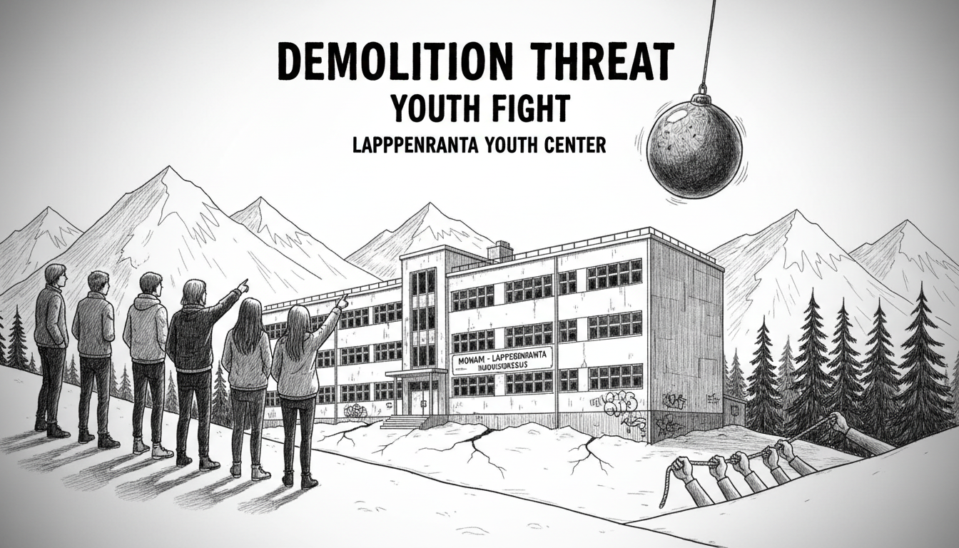 Lappeenranta Youth Center Faces Demolition Threat as Teens Fight for Their Space
