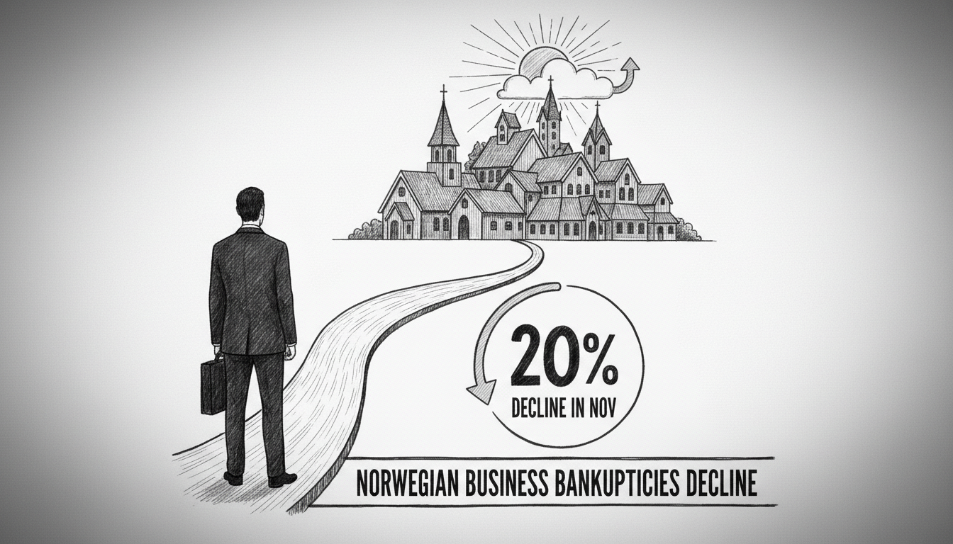 Norwegian Business Bankruptcies Decline in November