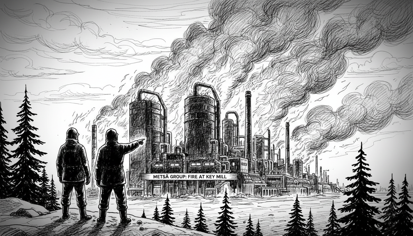 Finland's Metsä Group: Fire at Key Mill, 1.3M Tonne Output