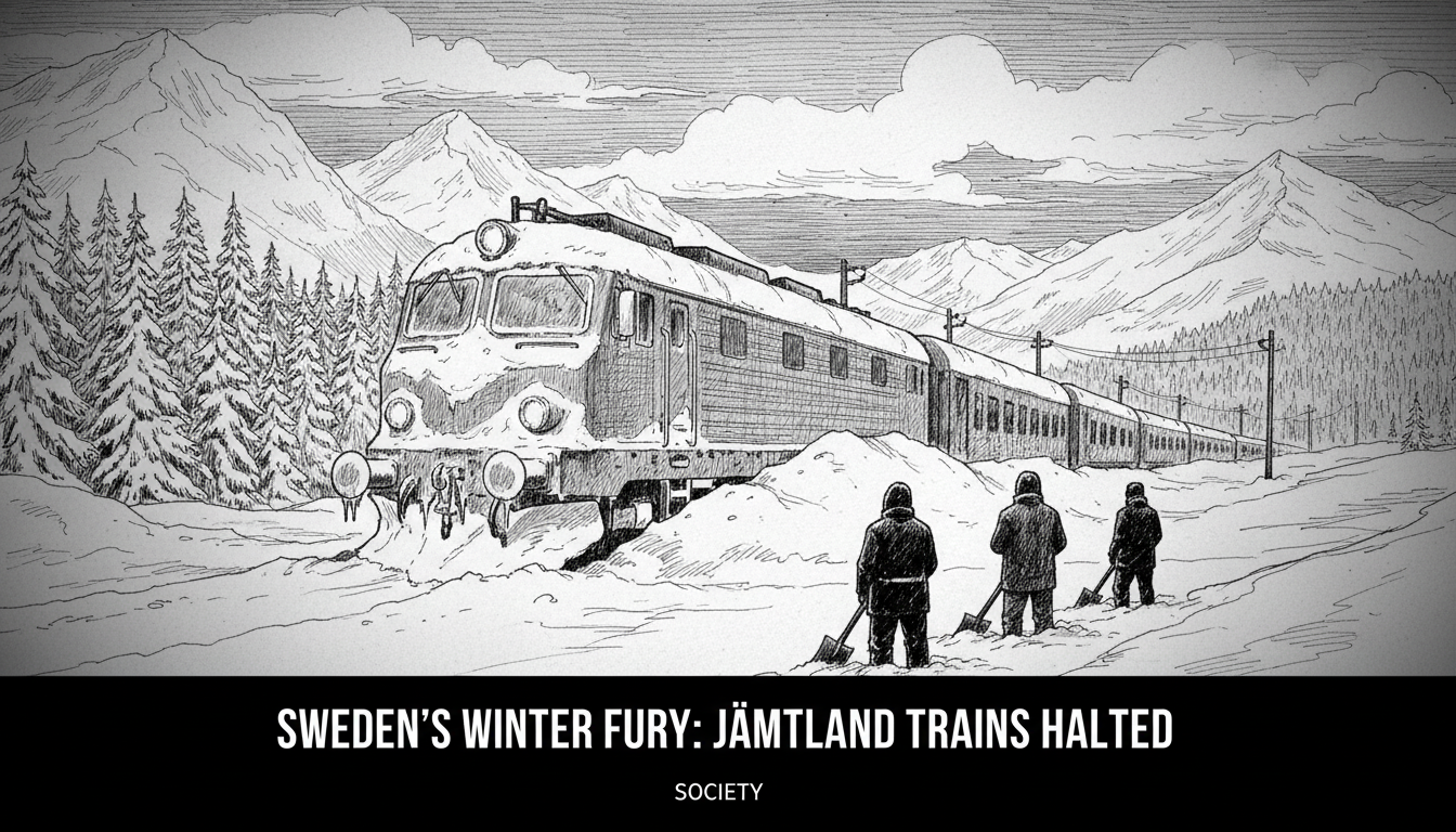 Sweden's Winter Fury: Jämtland Trains Halted