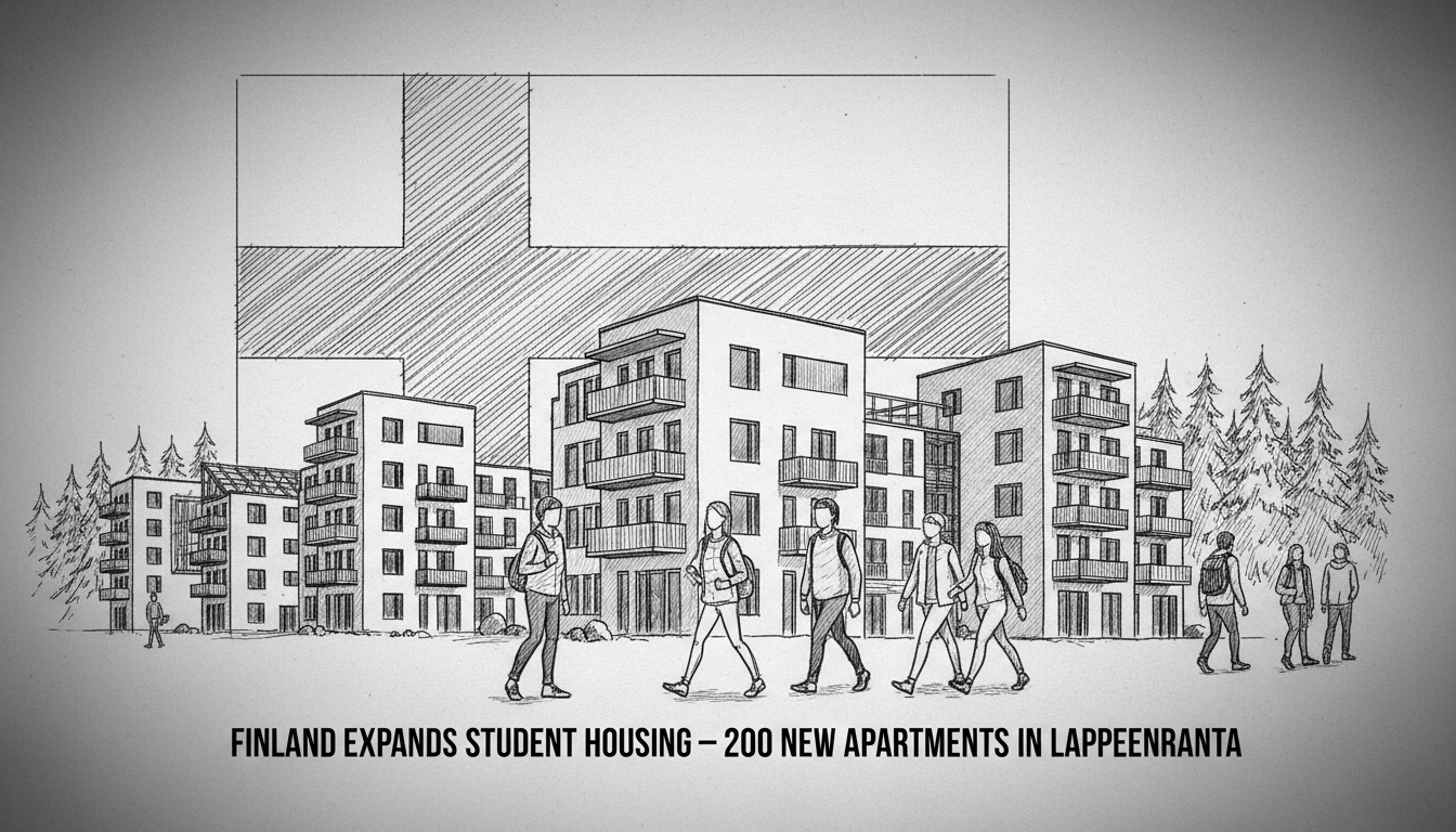 Finland Expands Student Housing in Lappeenranta with State-Backed Construction