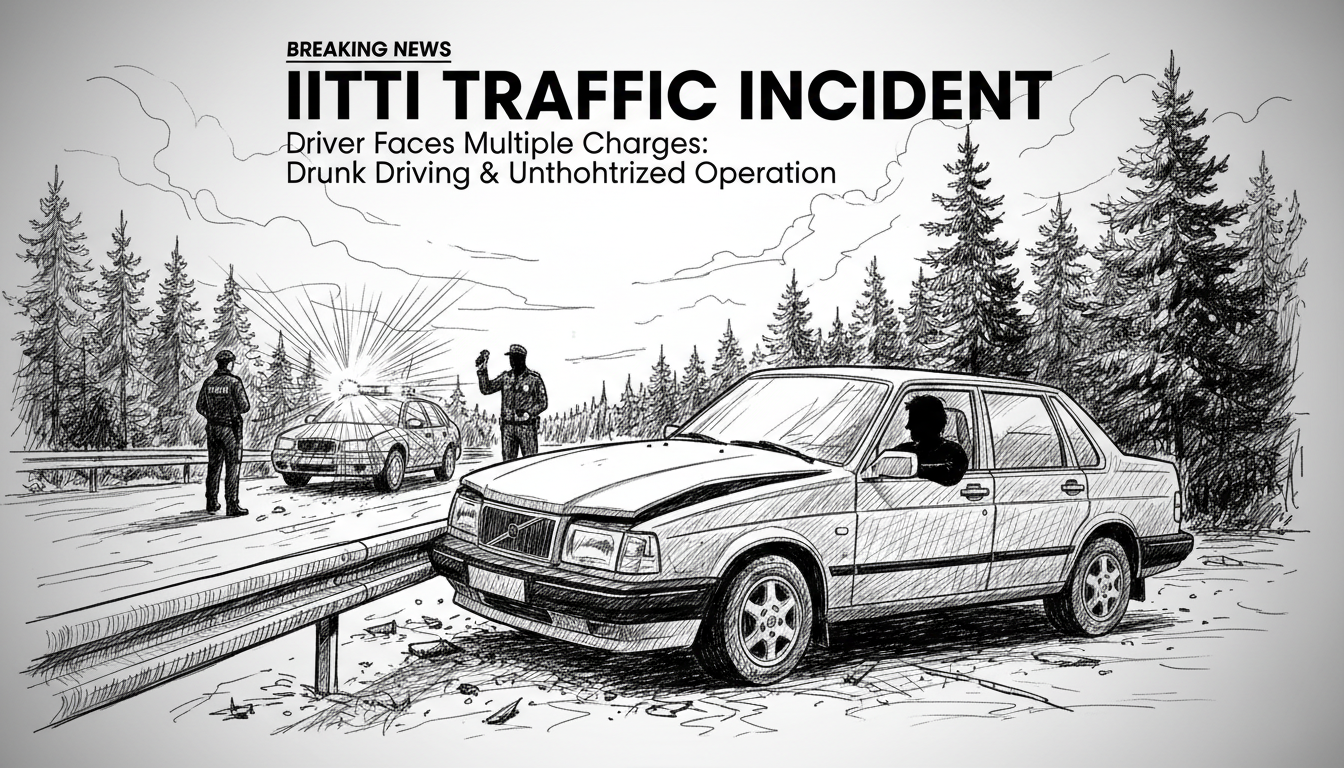 Driver Faces Multiple Charges After Iitti Traffic Incident