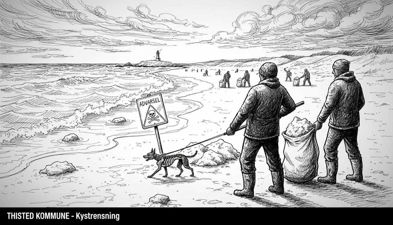 Danish Municipality Cleans Paraffin from Coastline, Warns Dog Owners
