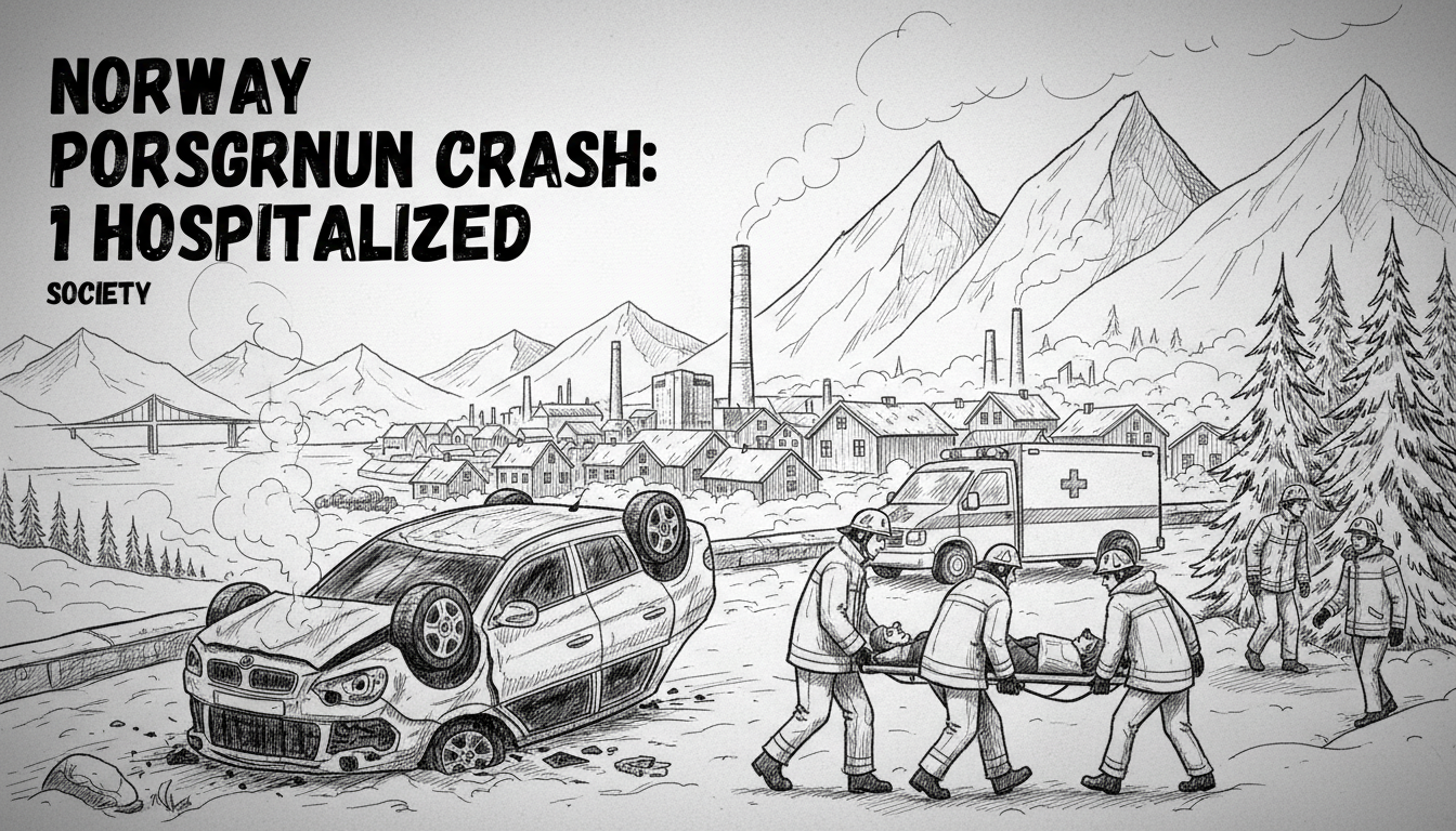 Norway Porsgrunn Crash: 1 Hospitalized