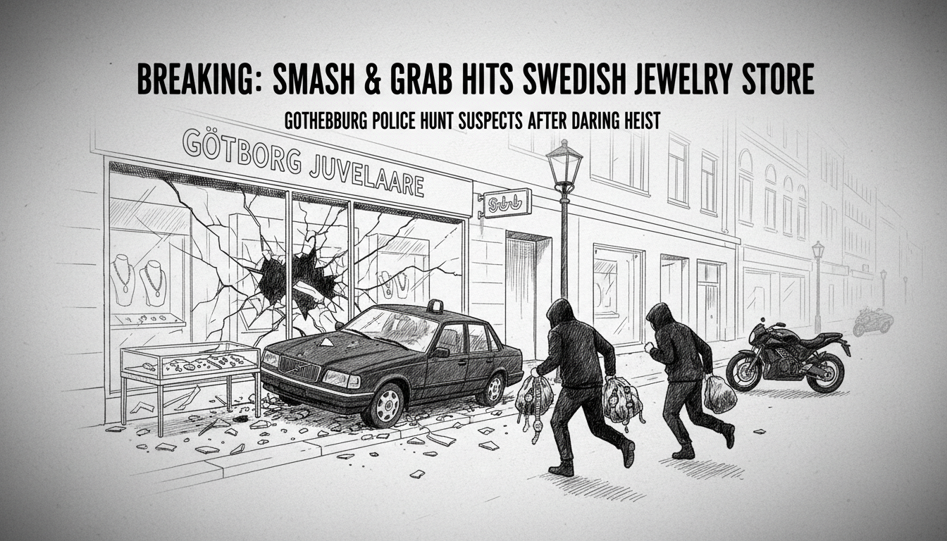 Smash and Grab Robbery Targets Gothenburg Jewelry Store
