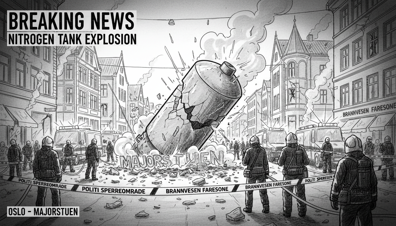 Nitrogen Tank Explosion Rocks Majorstuen Neighborhood