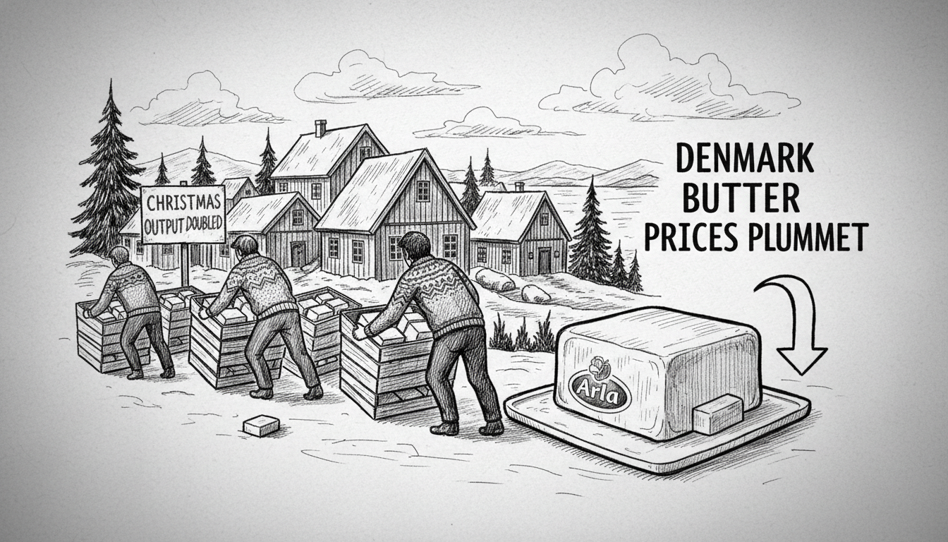 Denmark Butter Prices Plummet: Arla Doubles Christmas Output