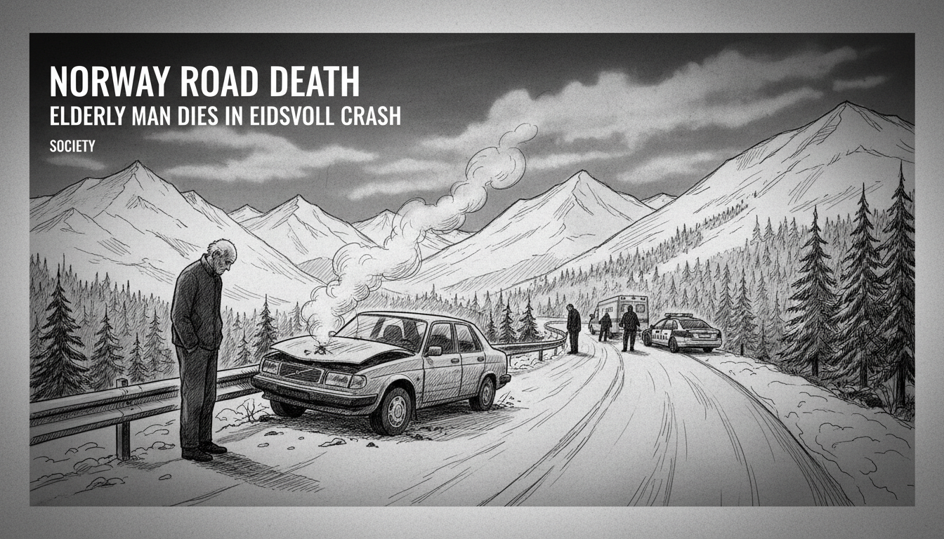 Norway Road Death: Elderly Man Dies in Eidsvoll Crash