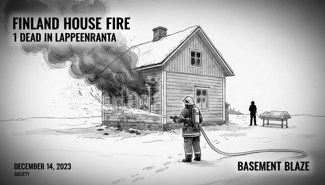 Finland House Fire: 1 Dead in Lappeenranta Basement Blaze