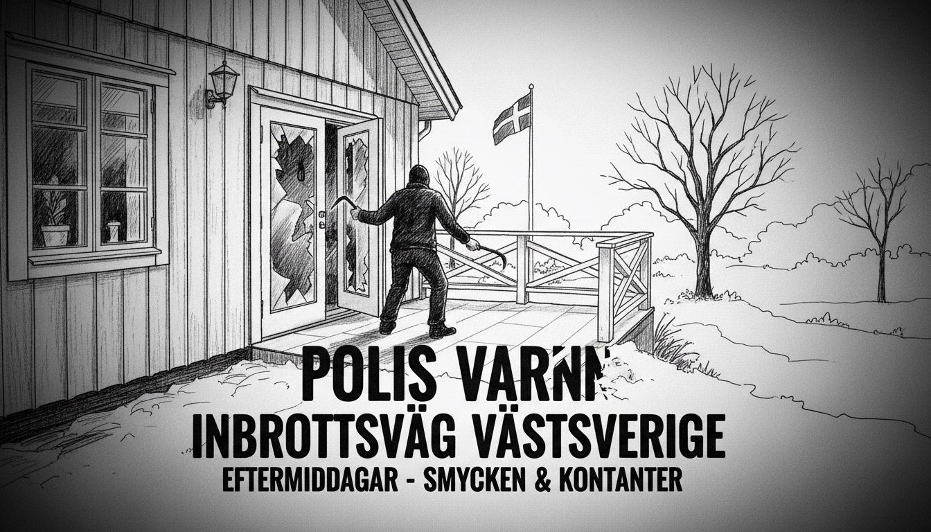 Police Warn of Residential Burglary Wave in Western Sweden