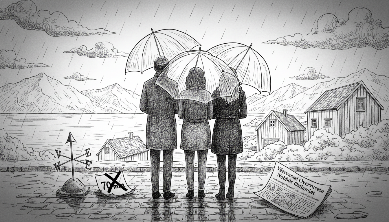 Weather Forecasts Overestimated Weekend Rainfall in Eastern Norway