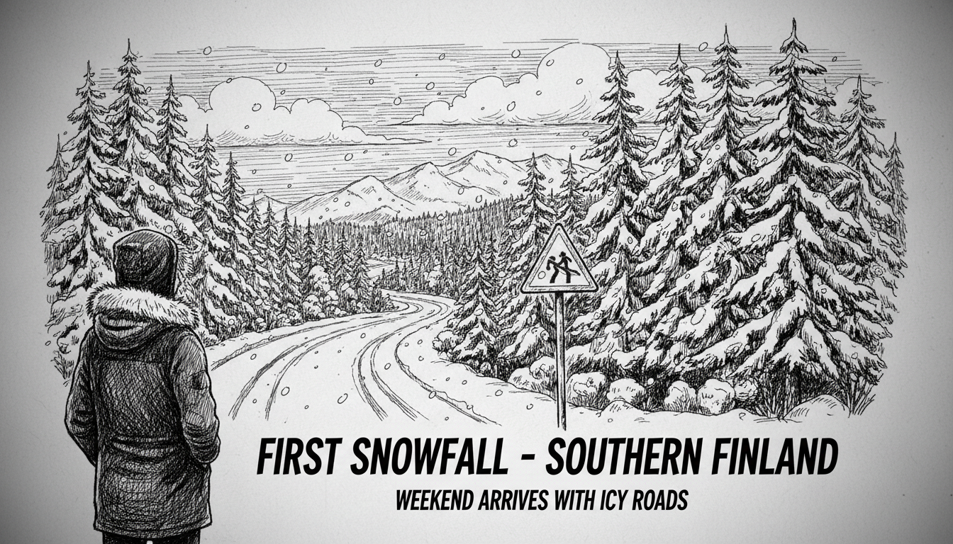 First Snowfall Expected Across Southern Finland This Weekend