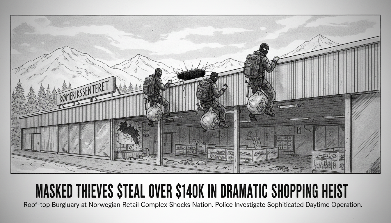 Masked Thieves Steal Over $140K in Dramatic Shopping Center Heist