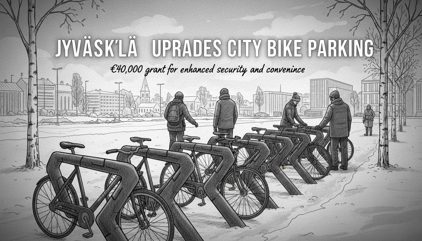 Jyväskylä Upgrades City Bike Parking with Anti-Theft Features