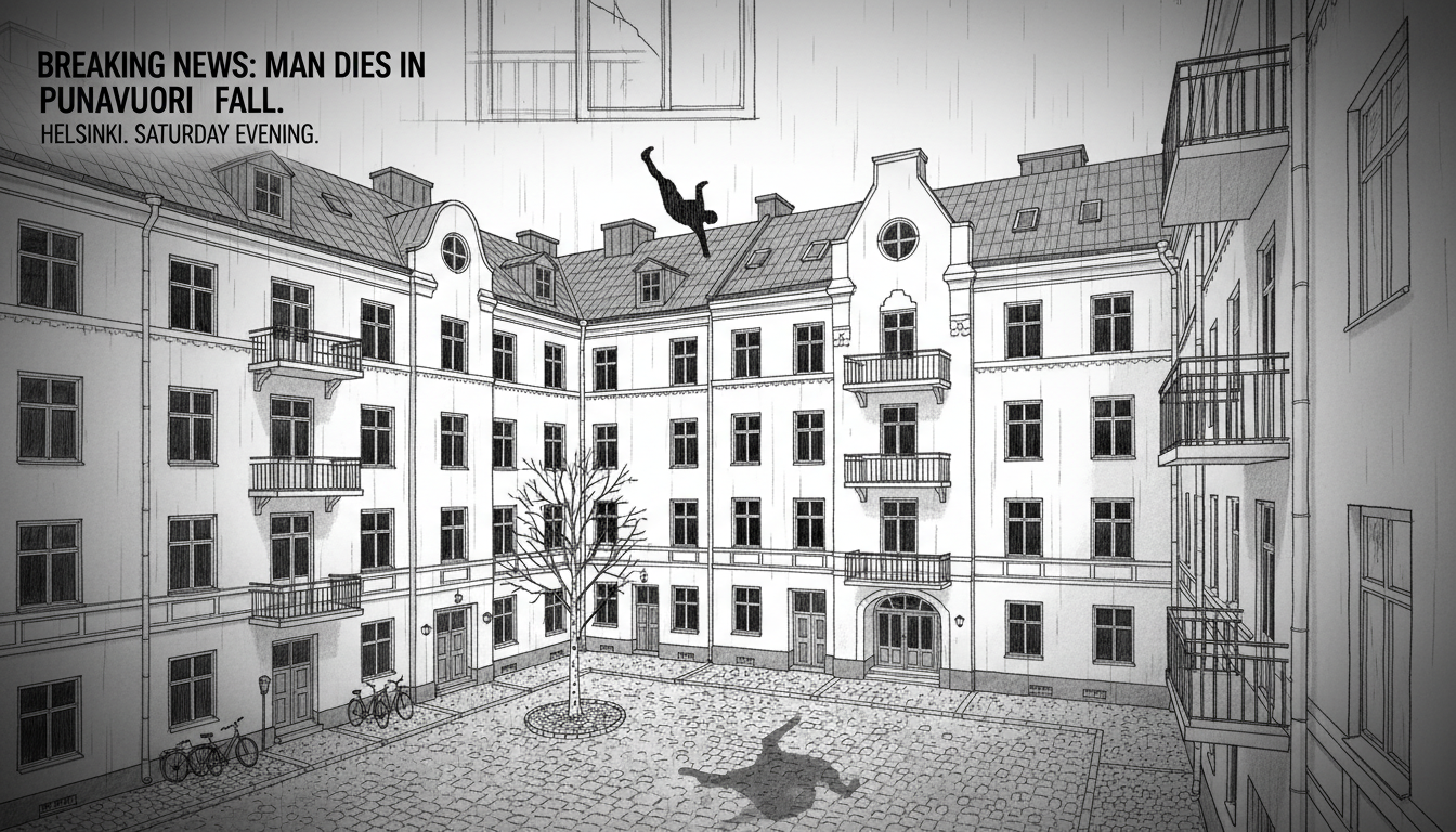 Man Dies After Falling Into Courtyard in Helsinki's Punavuori District