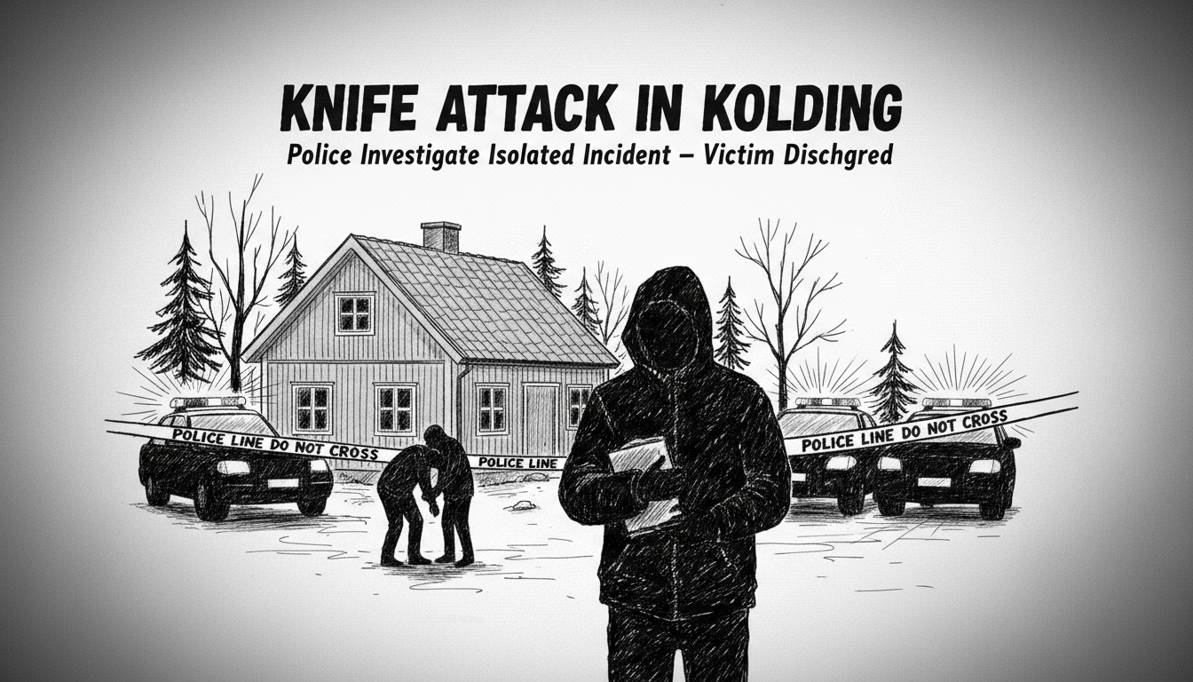 Police Investigate Knife Attack in Kolding Residential Area