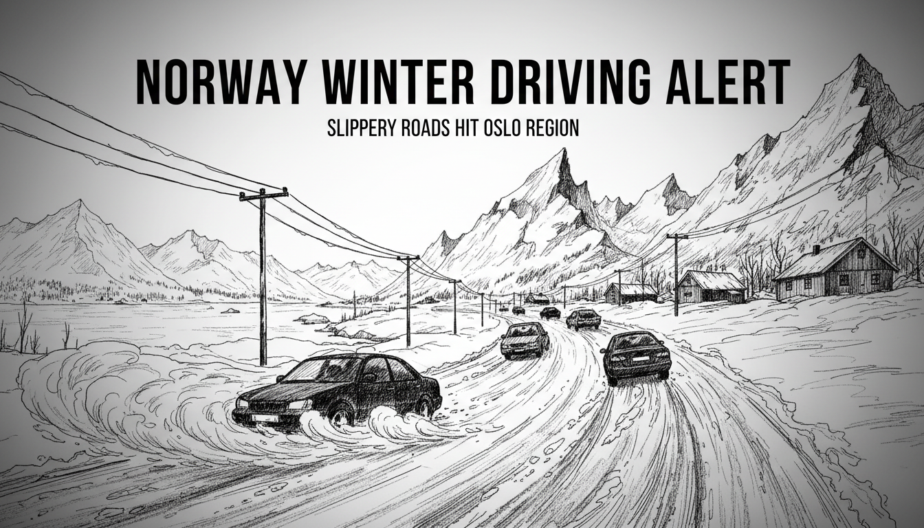Norway Winter Driving Alert: Slippery Roads Hit Oslo Region