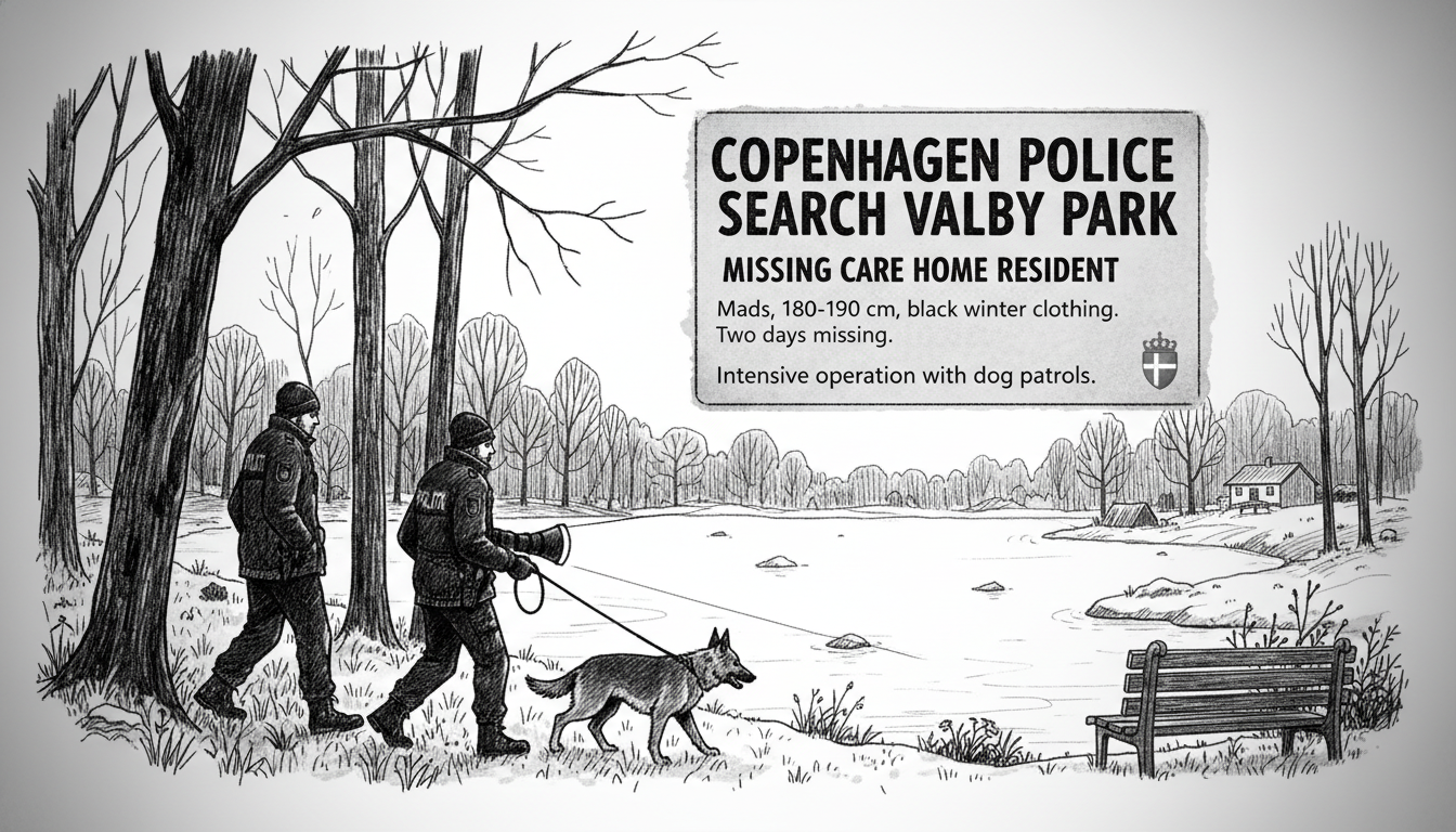 Copenhagen Police Search Valby Park for Missing Care Home Resident