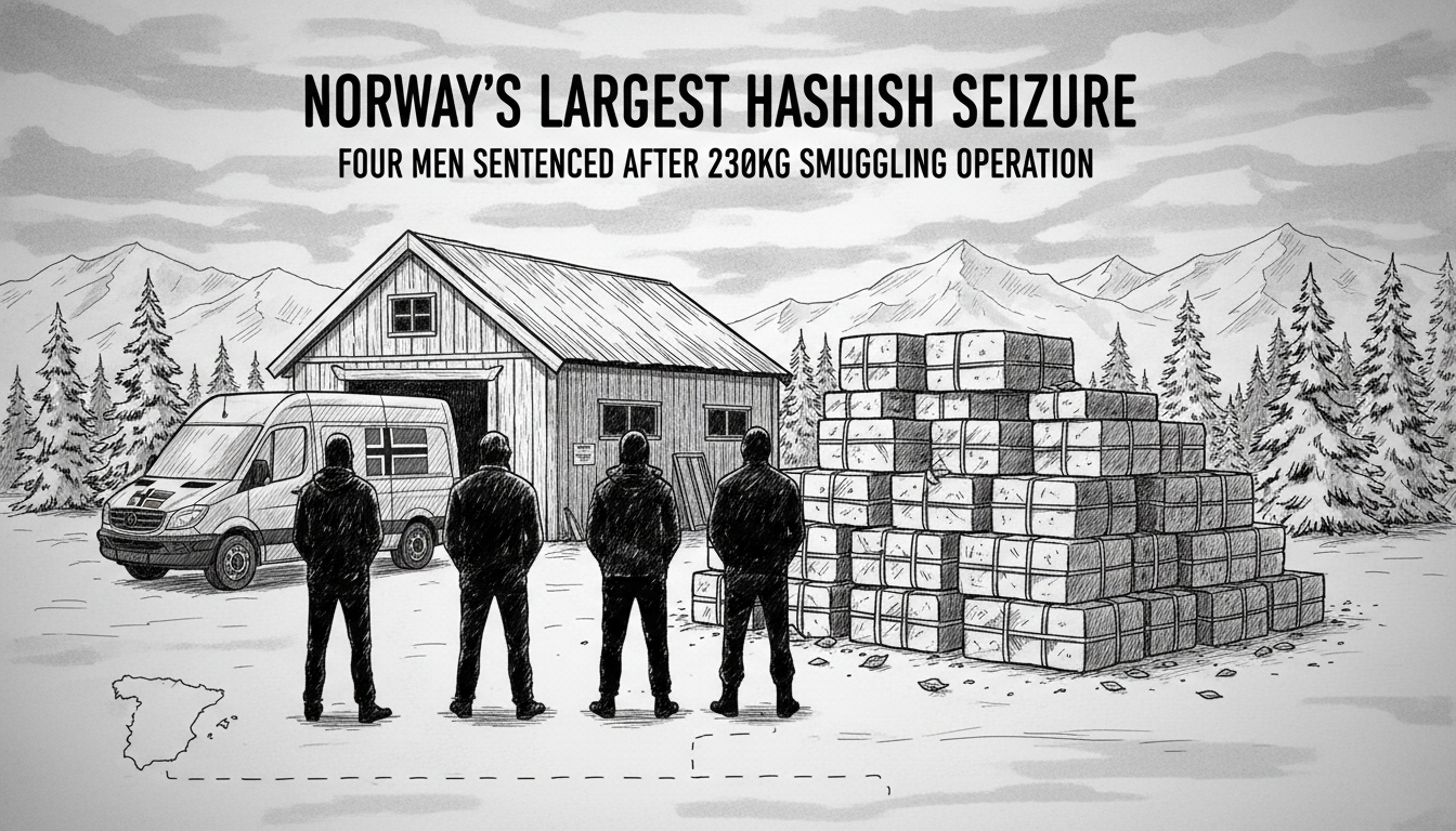 Four Men Sentenced in Norway's Largest Hashish Seizure