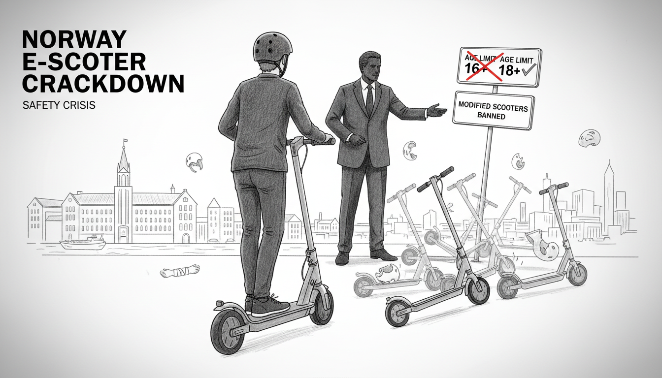Norway Considers Age Limit Hike for E-Scooters After Accident Surge