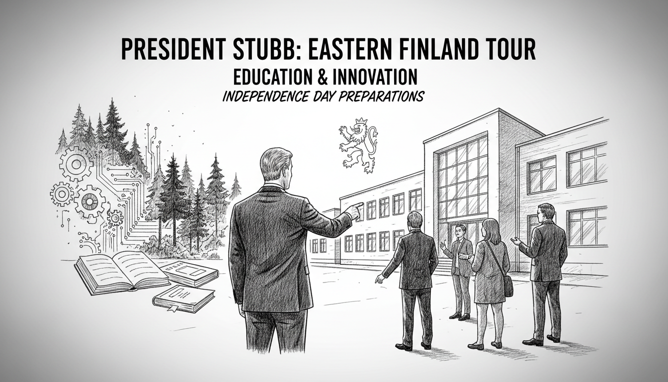 President Stubb Begins Eastern Finland Tour Focusing on Education and Innovation