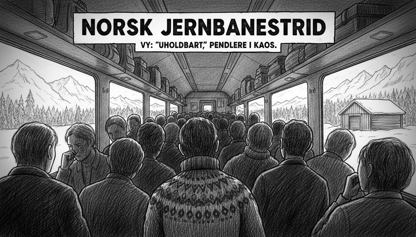 Norwegian Railway Conflict Escalates as Commuters Face Crowded Trains