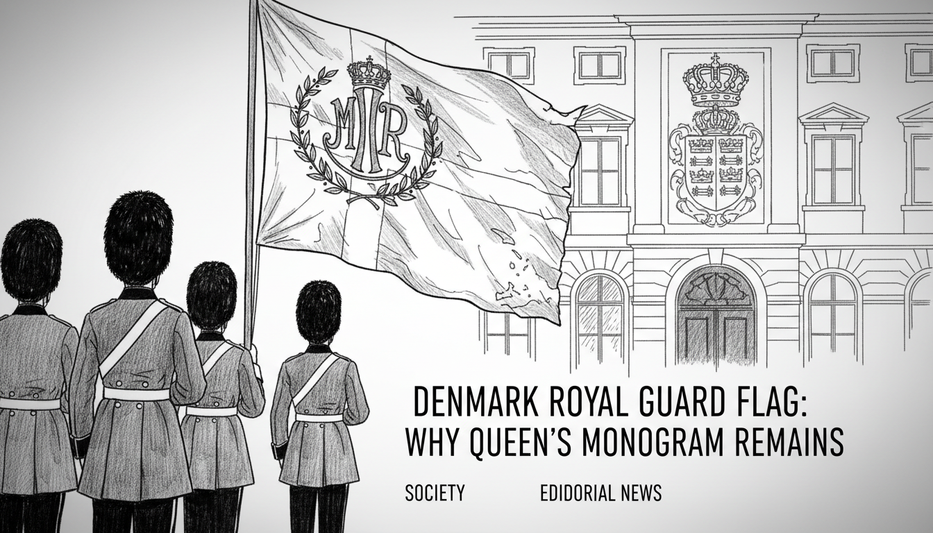 Denmark Royal Guard Flag: Why Queen's Monogram Remains