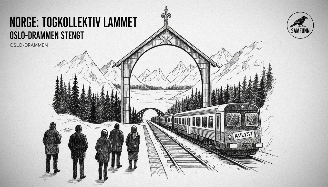 Norway's Key Rail Link Paralyzed: Oslo-Drammen Shutdown