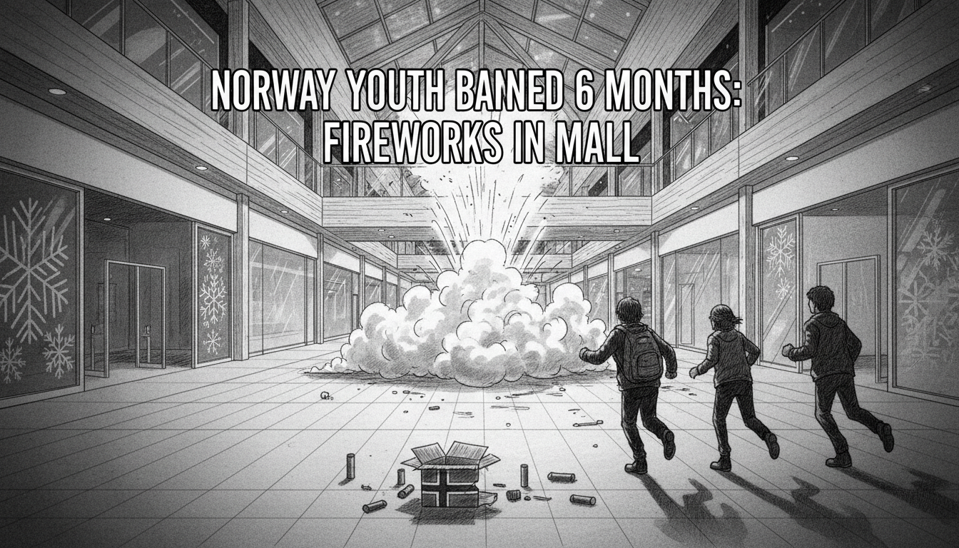 Norway Youth Banned 6 Months: Fireworks in Mall