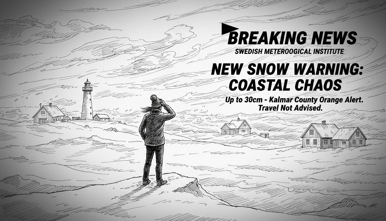 Swedish Meteorological Institute Issues New Snow Warning for Coastal Regions