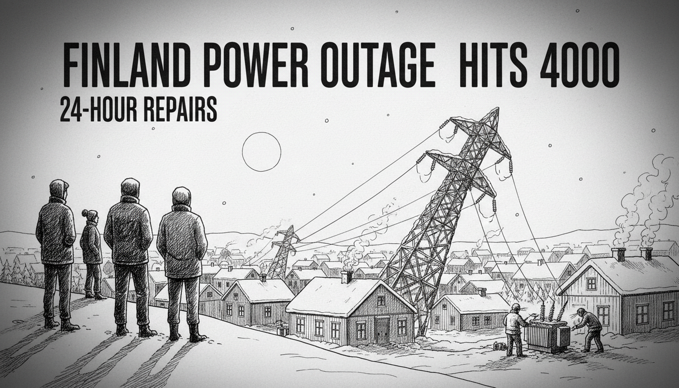 Finland Power Outage Hits 4000: 24-Hour Repairs
