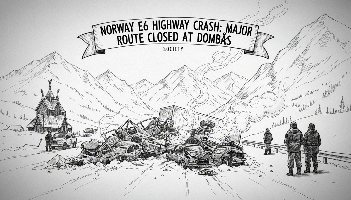 Norway E6 Highway Crash: Major Route Closed at Dombås