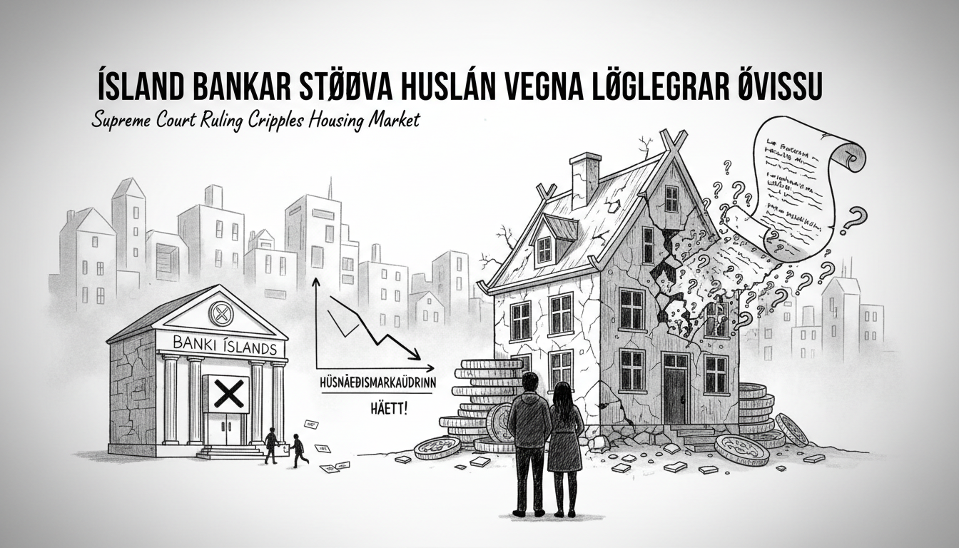 Iceland Banks Halt Mortgages Amid Legal Uncertainty