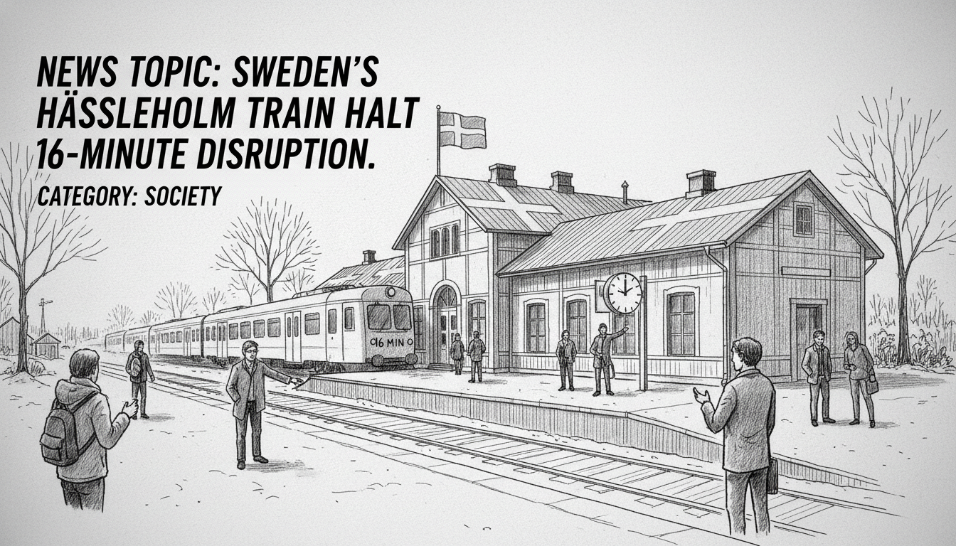 Sweden's Hässleholm Train Halt: 16-Minute Disruption