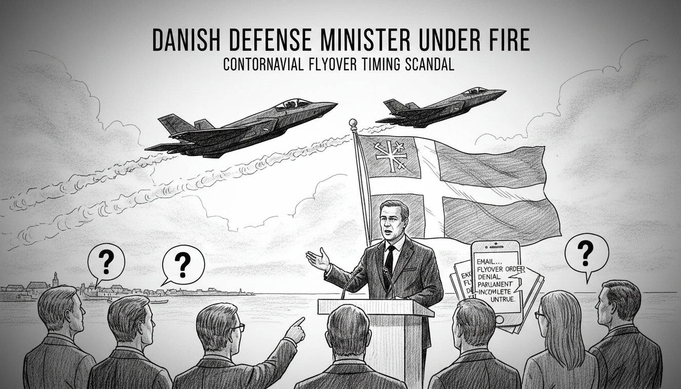 Danish Defense Minister Faces Scrutiny Over Controversial Flyover Timing